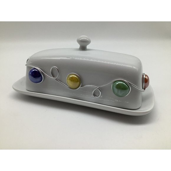 Cordon Blue BIA Jeweled Butter Dish - Picture 3 of 14